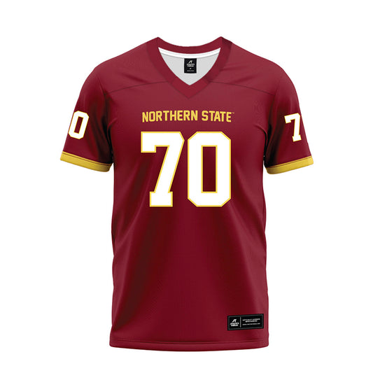NSU - NCAA Football : Jeffrey Kunzman - Maroon Premium Football Jersey-0