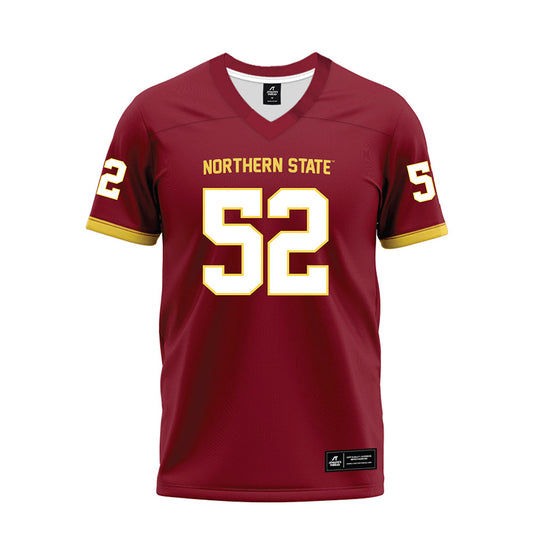 NSU - NCAA Football : Matthew Mount - Maroon Premium Football Jersey-0
