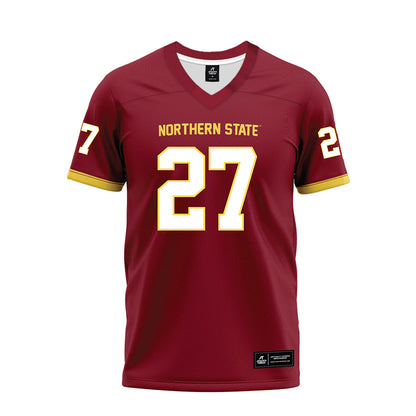 NSU - NCAA Football : Kale Johnson - Maroon Premium Football Jersey-0