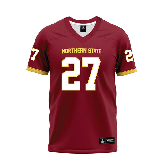 NSU - NCAA Football : Kale Johnson - Maroon Premium Football Jersey-0