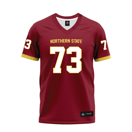 NSU - NCAA Football : Marek Bollig - Maroon Premium Football Jersey-0