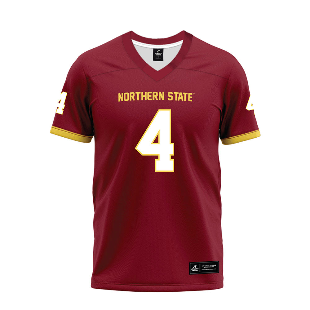 NSU - NCAA Football : Boston Katzer - Maroon Premium Football Jersey-0