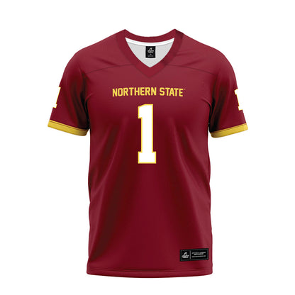 NSU - NCAA Football : Kiyon Johnston - Maroon Premium Football Jersey-0
