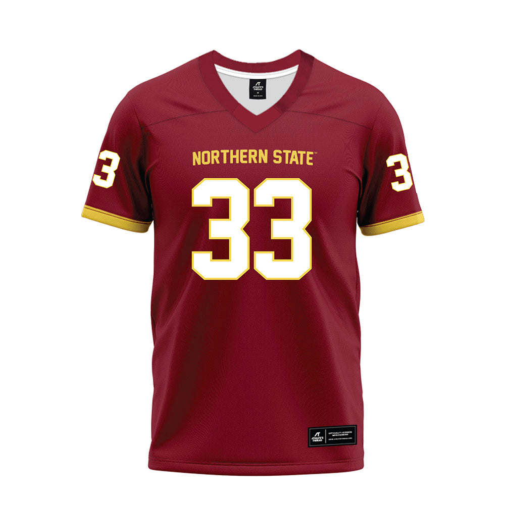NSU - NCAA Football : Brady Moon - Maroon Premium Football Jersey-0