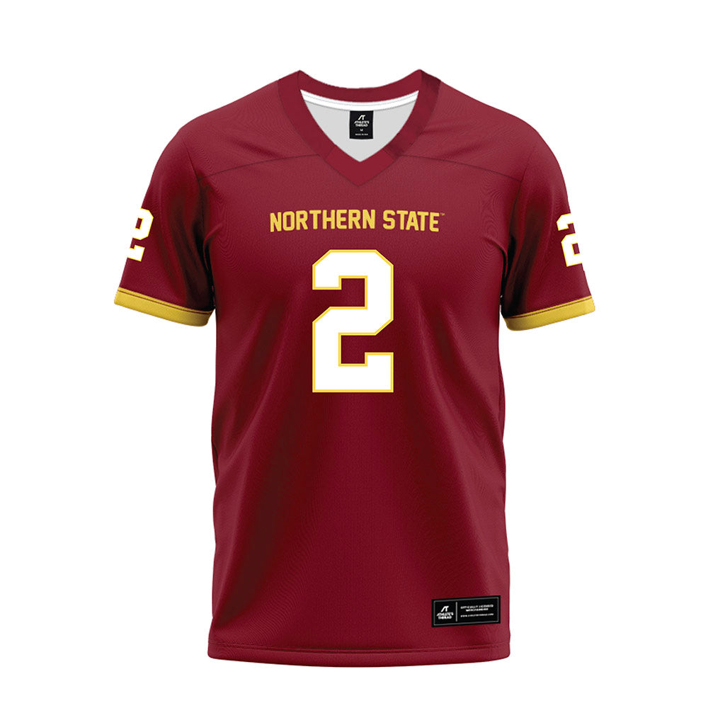 NSU - NCAA Football : Elijah Jopp - Maroon Premium Football Jersey-0