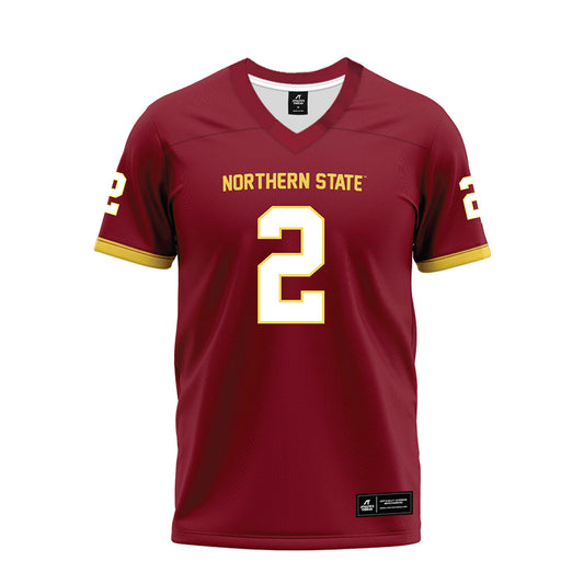 NSU - NCAA Football : Elijah Jopp - Maroon Premium Football Jersey-0