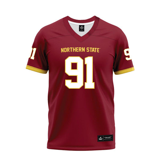NSU - NCAA Football : Ayden Barnby - Maroon Premium Football Jersey-0