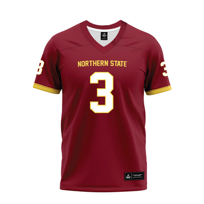 NSU - NCAA Football : Jacob Ford - Maroon Premium Football Jersey-0