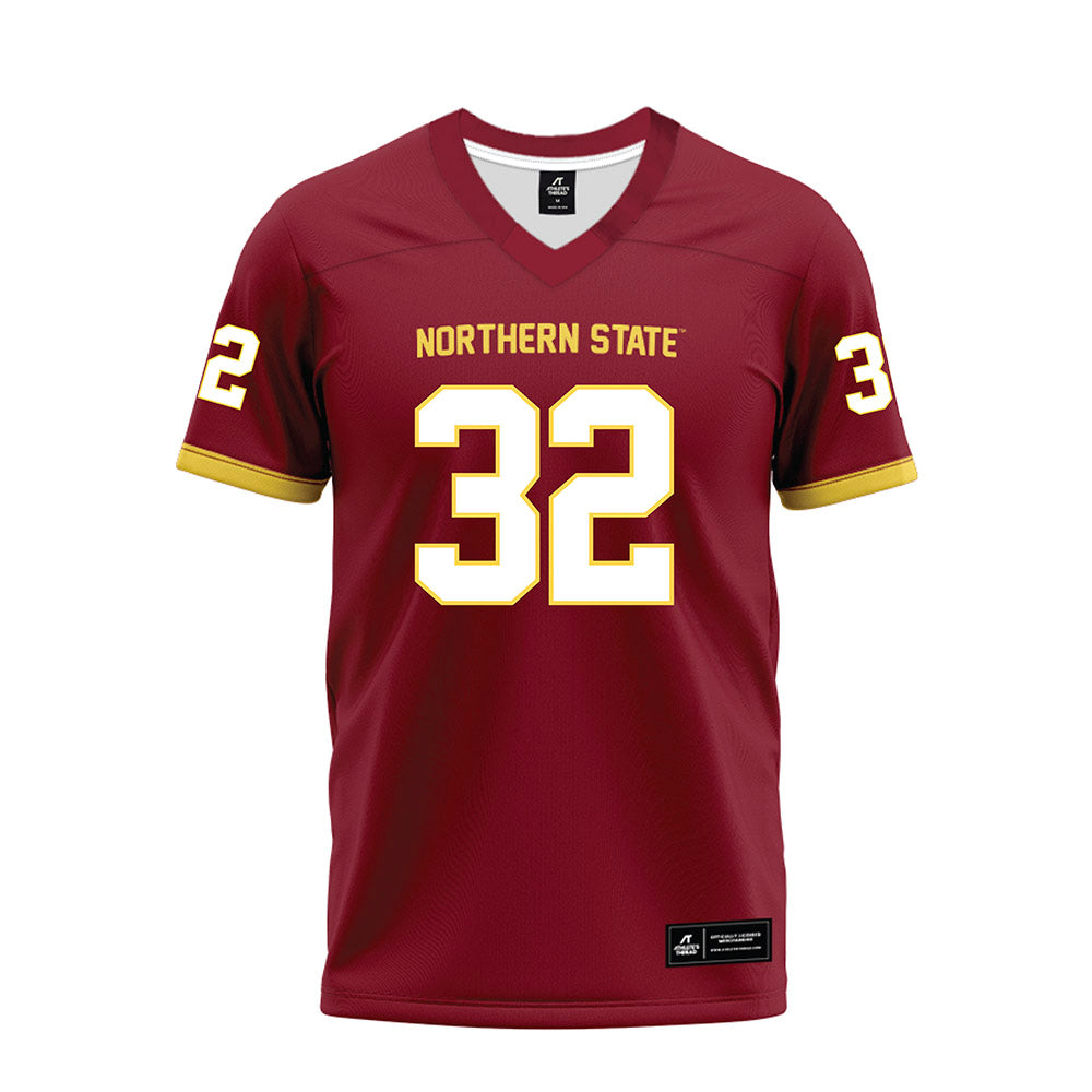 NSU - NCAA Football : Gabe Gutierrez - Maroon Premium Football Jersey-0