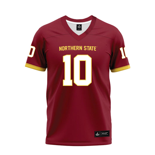 NSU - NCAA Football : Cooper Logan - Maroon Premium Football Jersey-0