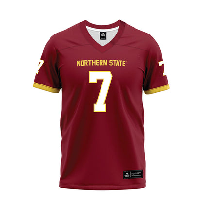 NSU - NCAA Football : Javonnee Szymanski - Maroon Premium Football Jersey-0