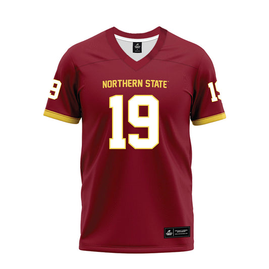 NSU - NCAA Football : Boston Katzer - Maroon Premium Football Jersey-0