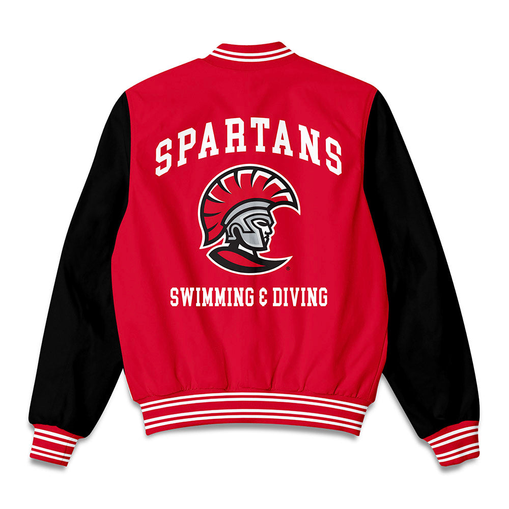Tampa - NCAA Men's Swimming & Diving : Marcus Beckstead holman - Bomber Jacket-1