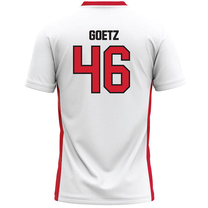 Tampa - NCAA Men's Lacrosse : Brady Goetz - White Lacrosse Jersey-1