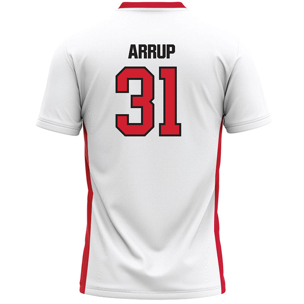 Tampa - NCAA Men's Lacrosse : Desi Arrup - White Lacrosse Jersey-1