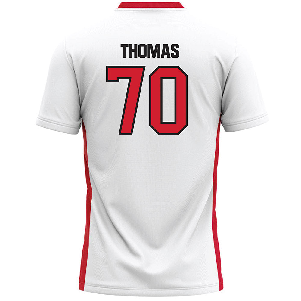 Tampa - NCAA Men's Lacrosse : Mp Thomas - White Lacrosse Jersey-1