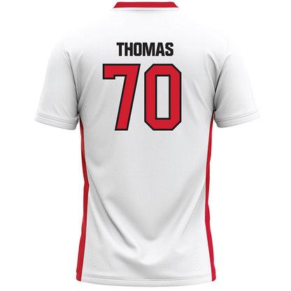 Tampa - NCAA Men's Lacrosse : Mp Thomas - White Lacrosse Jersey-1