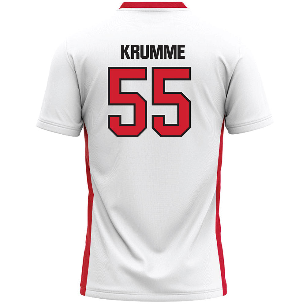 Tampa - NCAA Men's Lacrosse : Max Krumme - White Lacrosse Jersey-1
