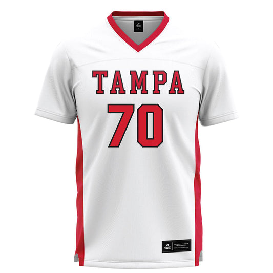 Tampa - NCAA Men's Lacrosse : Mp Thomas - White Lacrosse Jersey-0