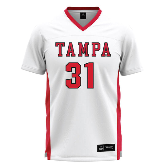 Tampa - NCAA Men's Lacrosse : Desi Arrup - White Lacrosse Jersey-0