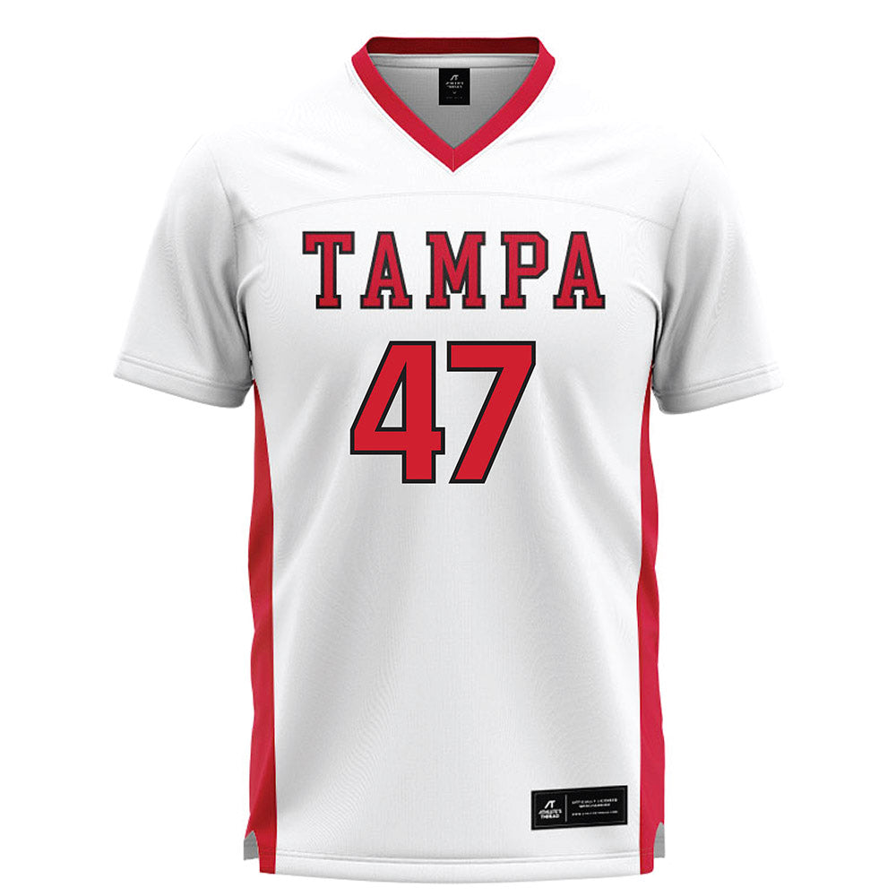 Tampa - NCAA Men's Lacrosse : Jake Barber - White Lacrosse Jersey-0