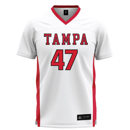 Tampa - NCAA Men's Lacrosse : Jake Barber - White Lacrosse Jersey-0