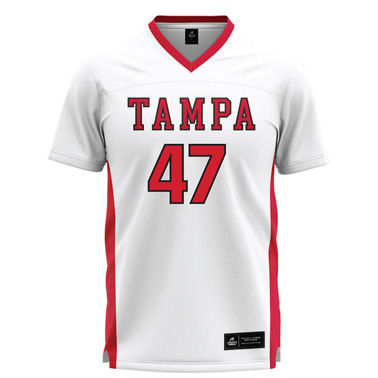 Tampa - NCAA Men's Lacrosse : Jake Barber - White Lacrosse Jersey-0