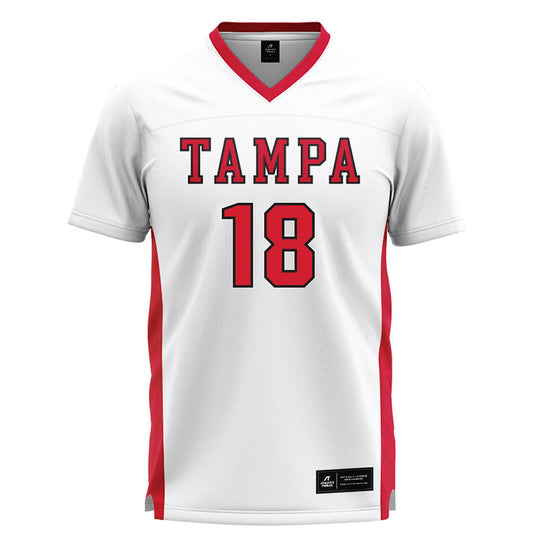 Tampa - NCAA Men's Lacrosse : Thomas Yavinsky - White Lacrosse Jersey-0