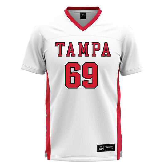 Tampa - NCAA Men's Lacrosse : Connor OBrien - White Lacrosse Jersey-0