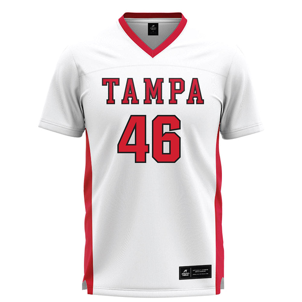 Tampa - NCAA Men's Lacrosse : Brady Goetz - White Lacrosse Jersey-0