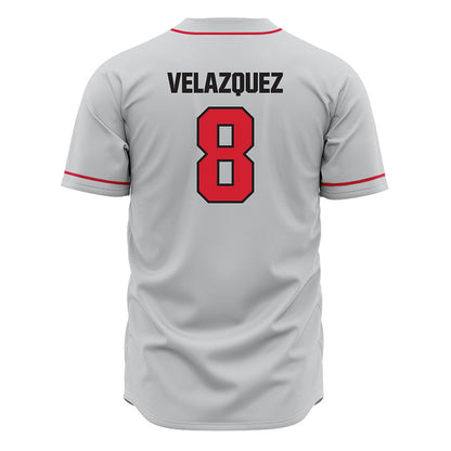 Tampa - NCAA Baseball : Josiah Velazquez - Grey Jersey-1
