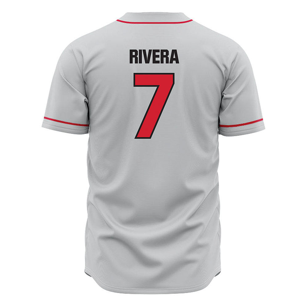 Tampa - NCAA Baseball : Hector Rivera - Grey Jersey-1