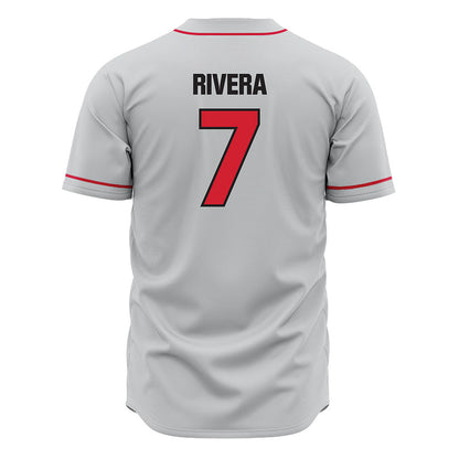Tampa - NCAA Baseball : Hector Rivera - Grey Jersey-1