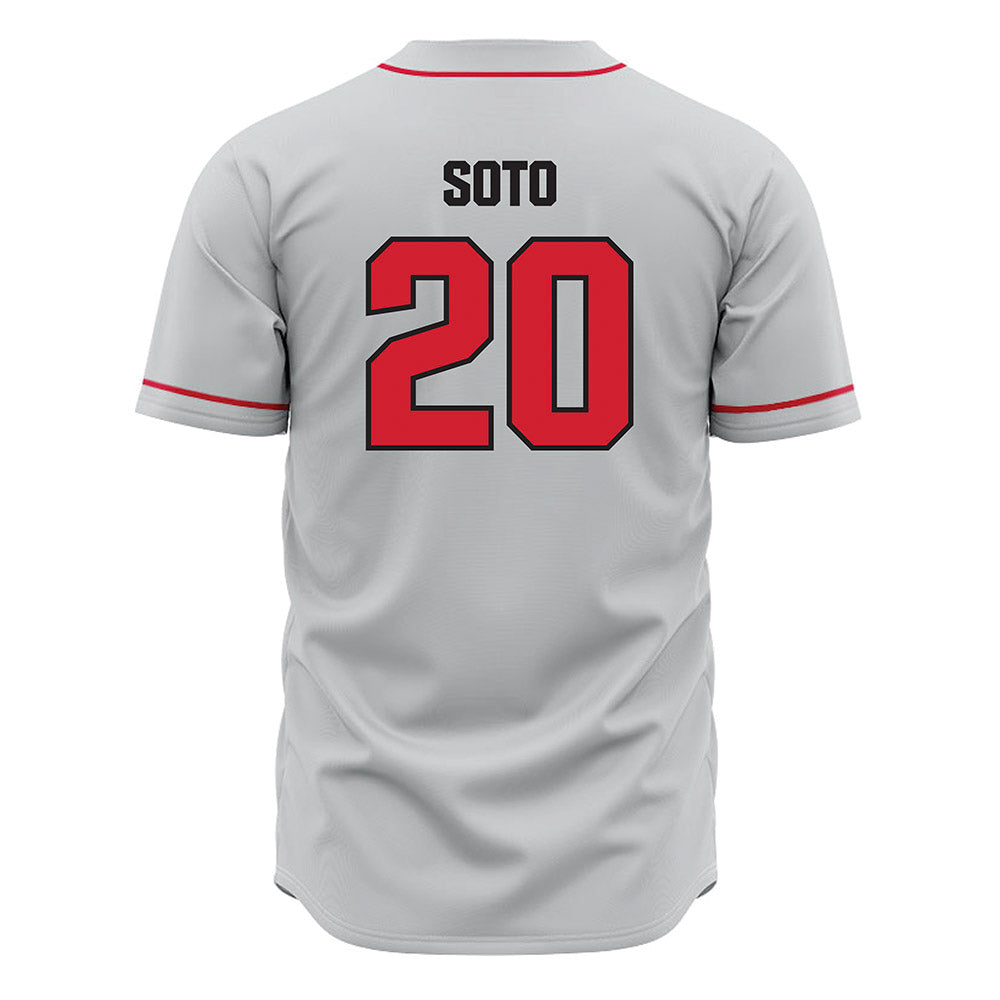 Tampa - NCAA Baseball : Javier Soto - Grey Jersey-1