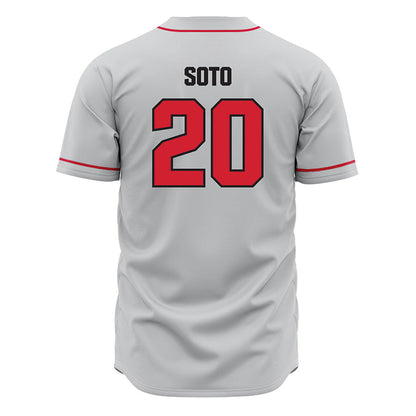 Tampa - NCAA Baseball : Javier Soto - Grey Jersey-1