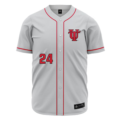 Tampa - NCAA Baseball : Robert Satin - Grey Jersey-0