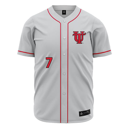 Tampa - NCAA Baseball : Hector Rivera - Grey Jersey-0
