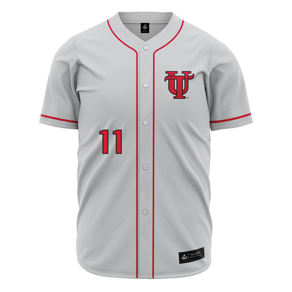 Tampa - NCAA Baseball : Alex Laiche - Grey Jersey-0