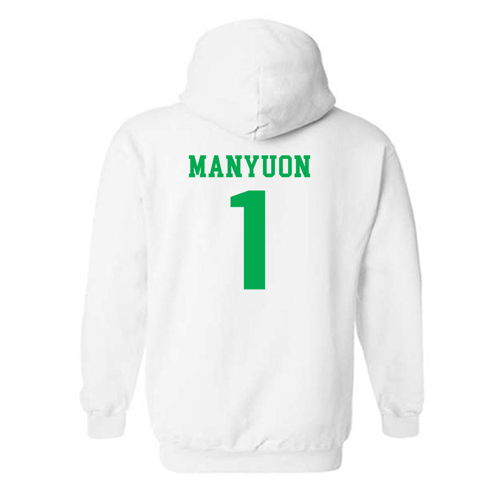 Marshall - NCAA Men's Basketball : Emmanuel Manyuon - Classic Shersey Hooded Sweatshirt-1