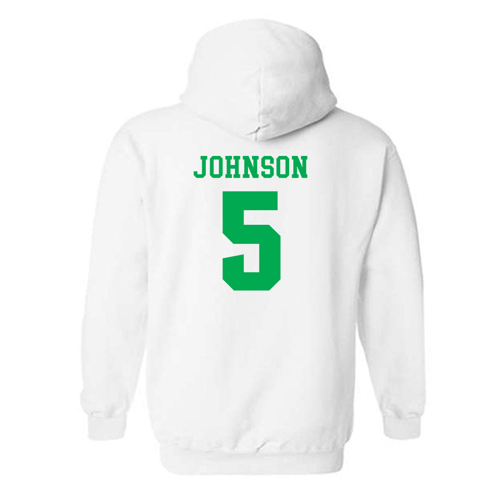 Marshall - NCAA Men's Basketball : DeMarco Johnson - Classic Shersey Hooded Sweatshirt-1