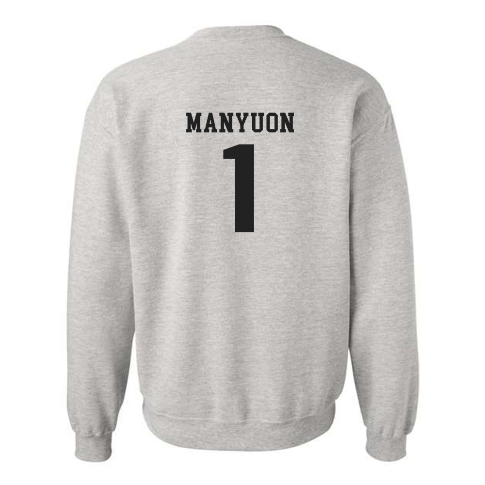 Marshall - NCAA Men's Basketball : Emmanuel Manyuon - Classic Shersey Crewneck Sweatshirt-1