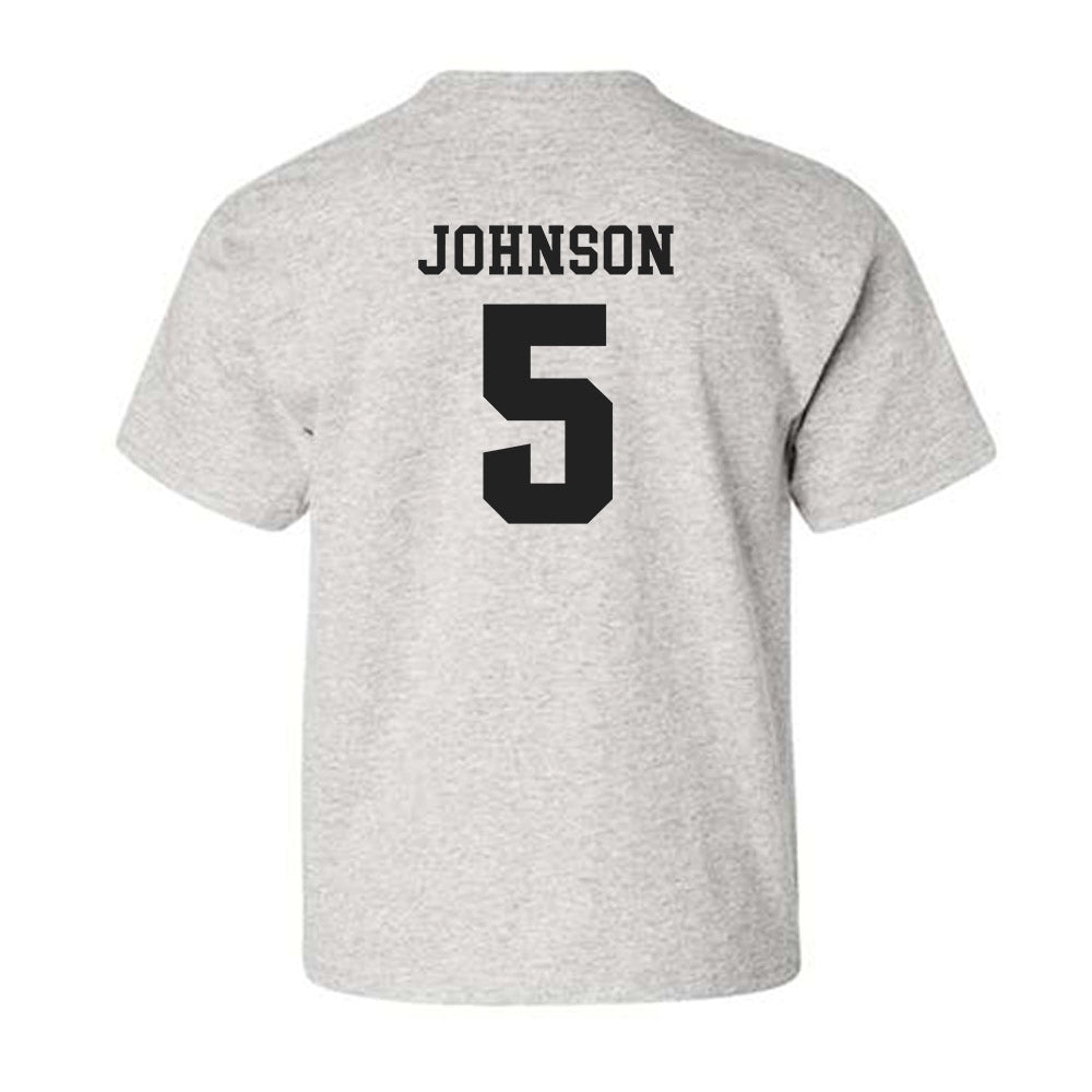 Marshall - NCAA Men's Basketball : DeMarco Johnson - Classic Shersey Youth T-Shirt-1