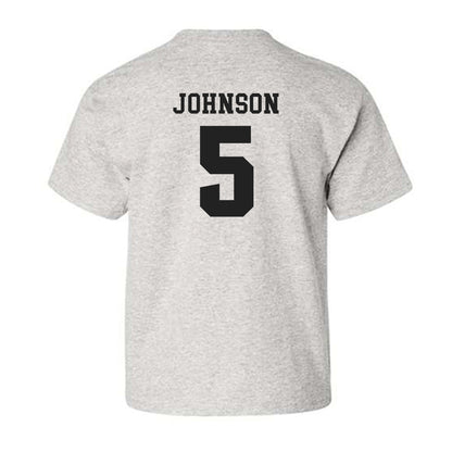 Marshall - NCAA Men's Basketball : DeMarco Johnson - Classic Shersey Youth T-Shirt-1