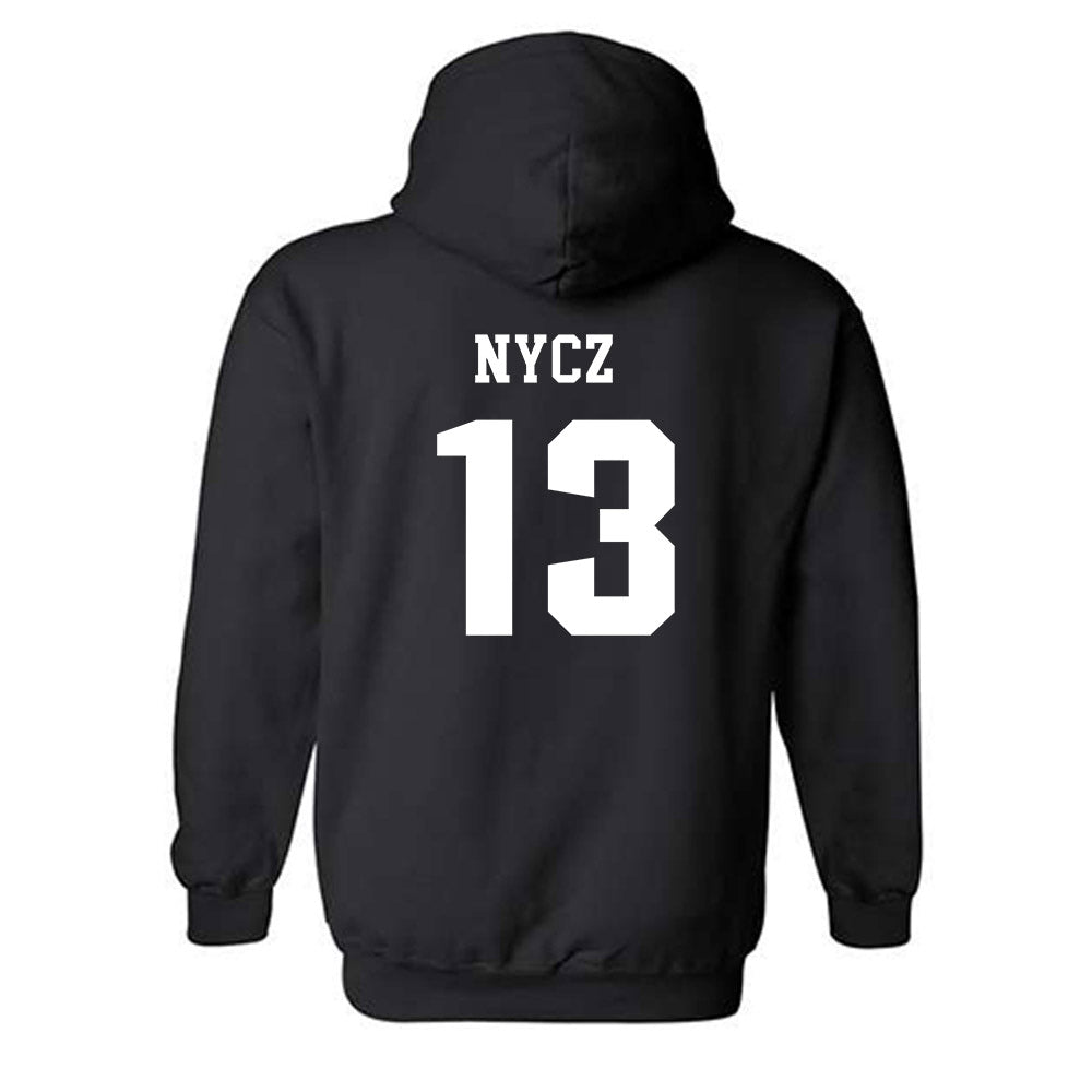UMass - NCAA Men's Ice Hockey : Landon Nycz - Classic Shersey Hooded Sweatshirt-1
