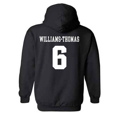 UMass - NCAA Football : Justin Williams-Thomas - Classic Shersey Hooded Sweatshirt-1