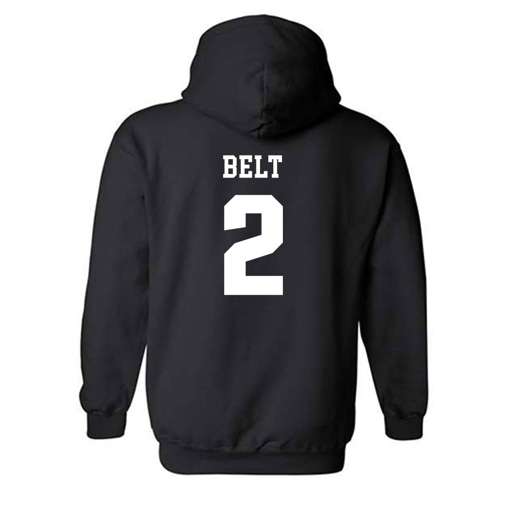 UMass - NCAA Men's Soccer : Quinn Belt - Classic Shersey Hooded Sweatshirt-1