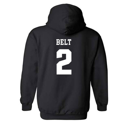 UMass - NCAA Men's Soccer : Quinn Belt - Classic Shersey Hooded Sweatshirt-1
