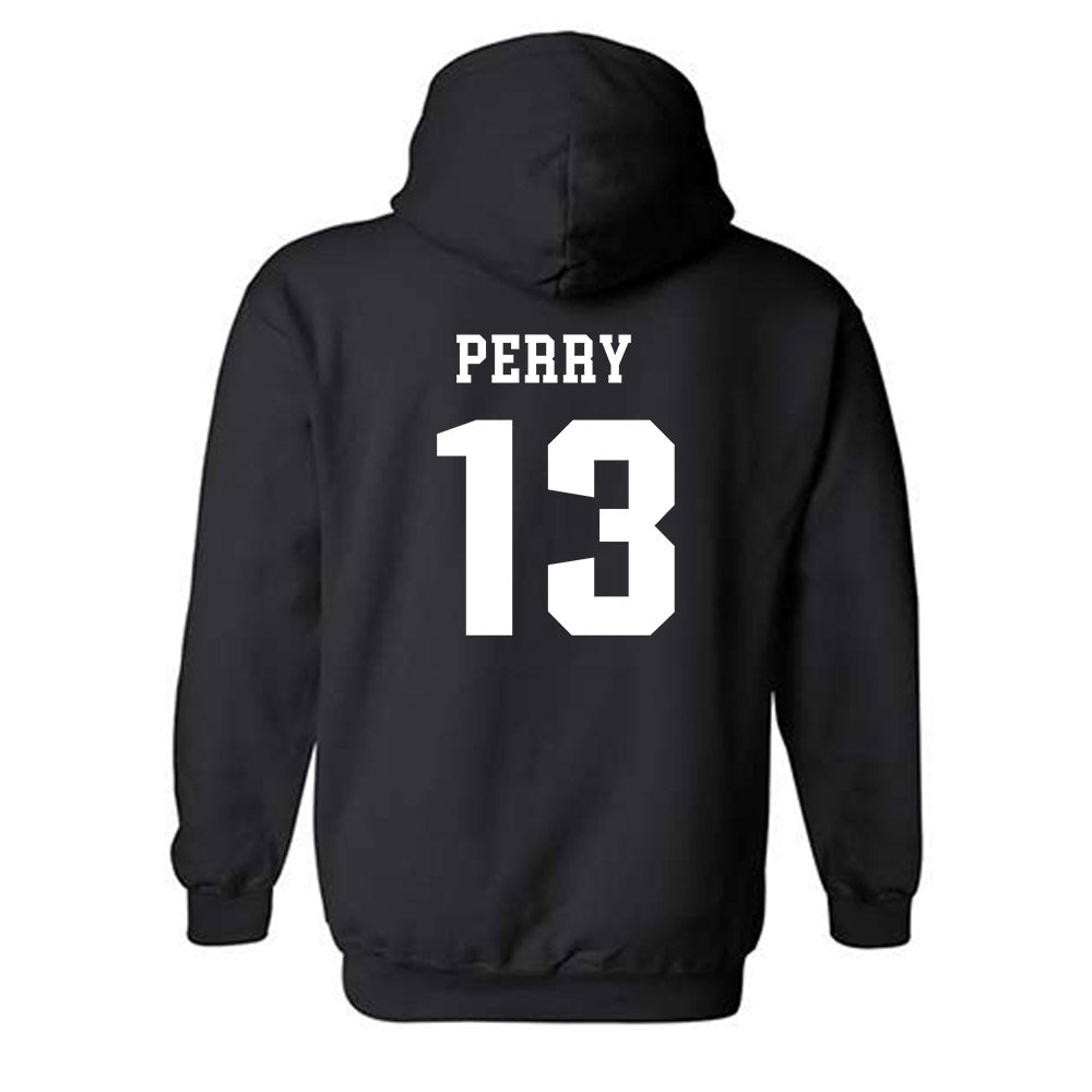 UMass - NCAA Football : Willl Perry - Classic Shersey Hooded Sweatshirt-1