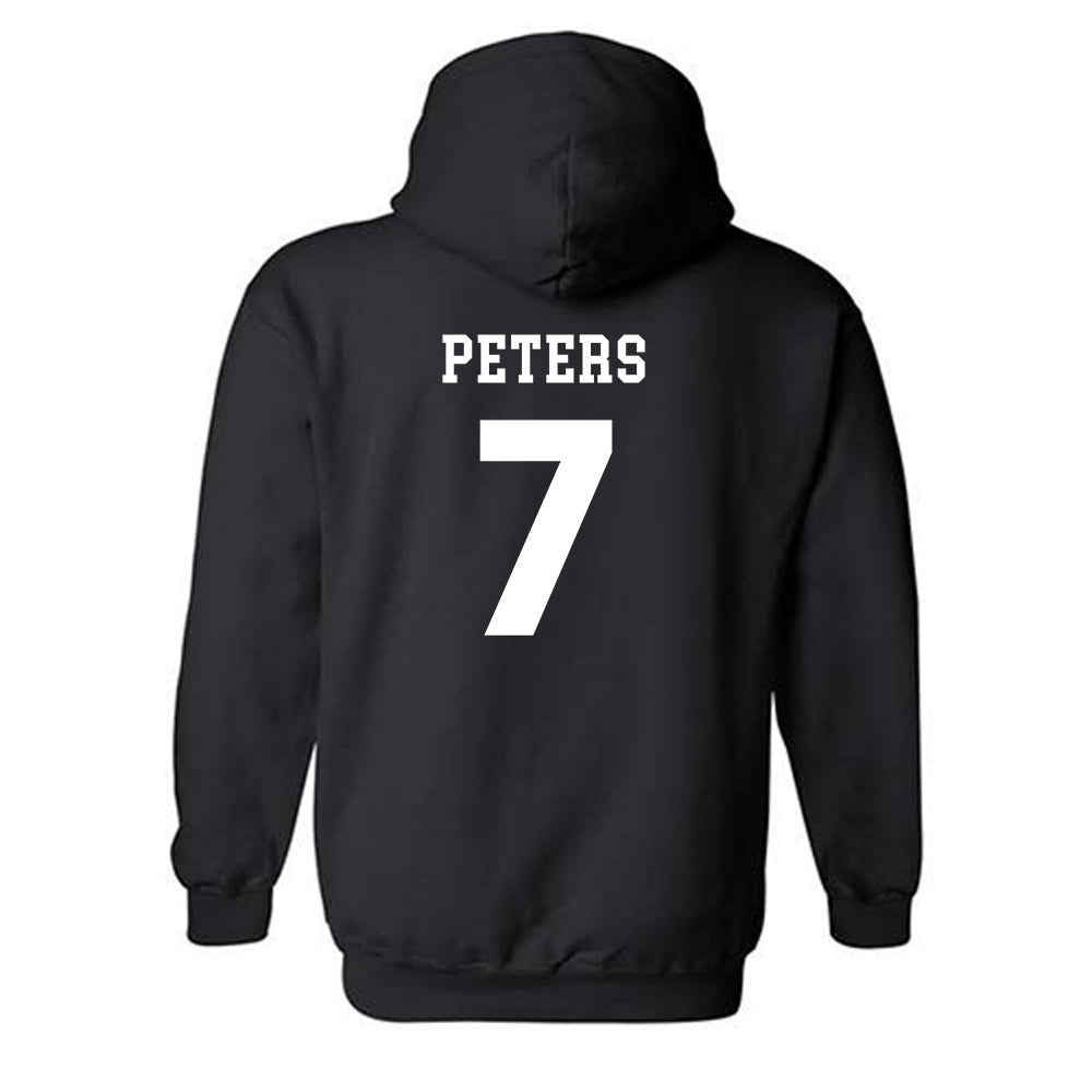 UMass - NCAA Men's Lacrosse : Jack Peters - Classic Shersey Hooded Sweatshirt-1