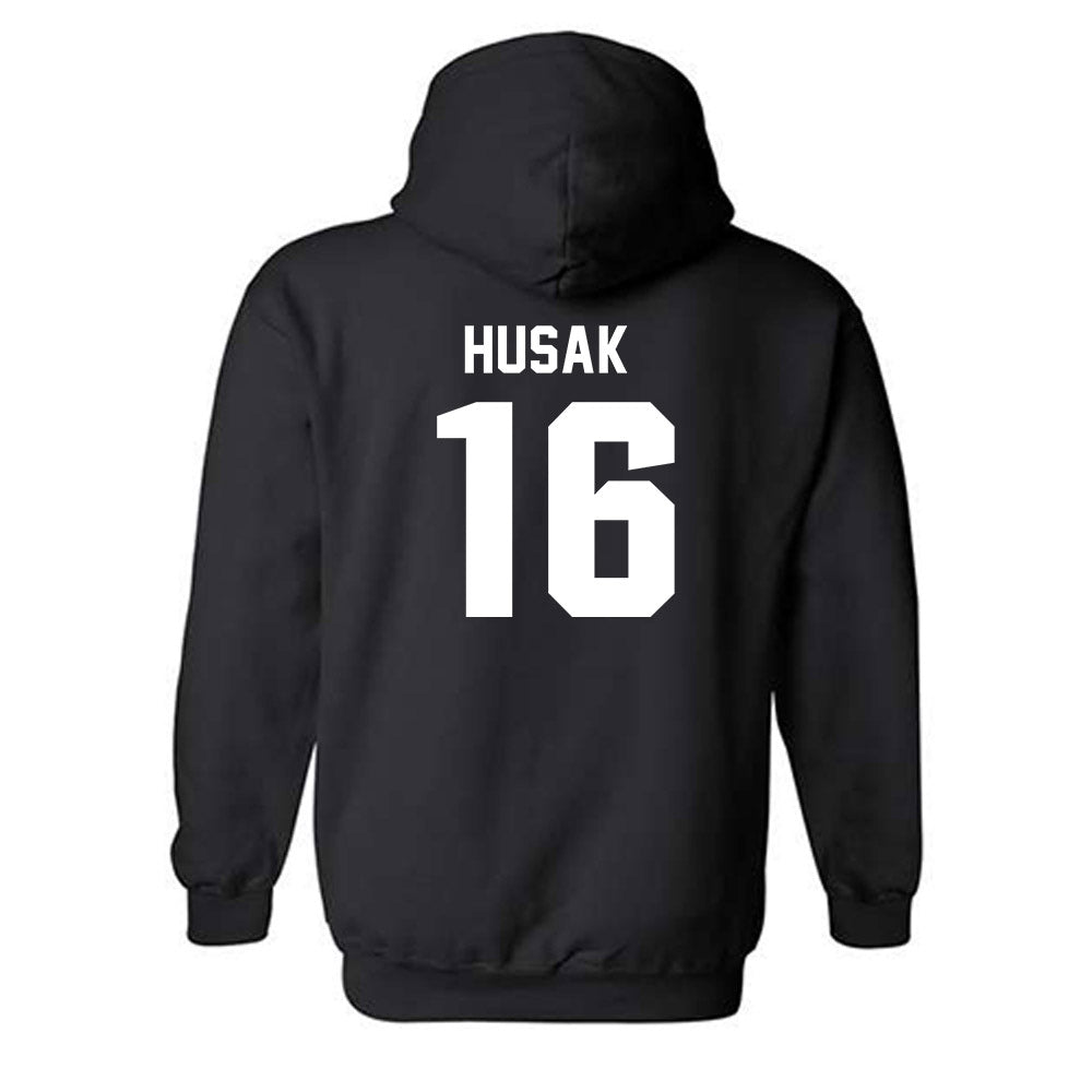 Drake - NCAA Softball : Ava Husak - Classic Shersey Hooded Sweatshirt-1